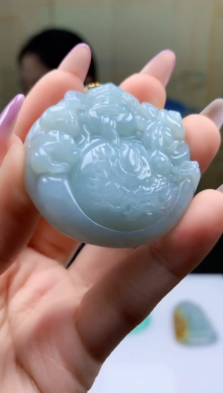 【闪购商品】定制翡翠未镶嵌4902ty-毛货挂件53