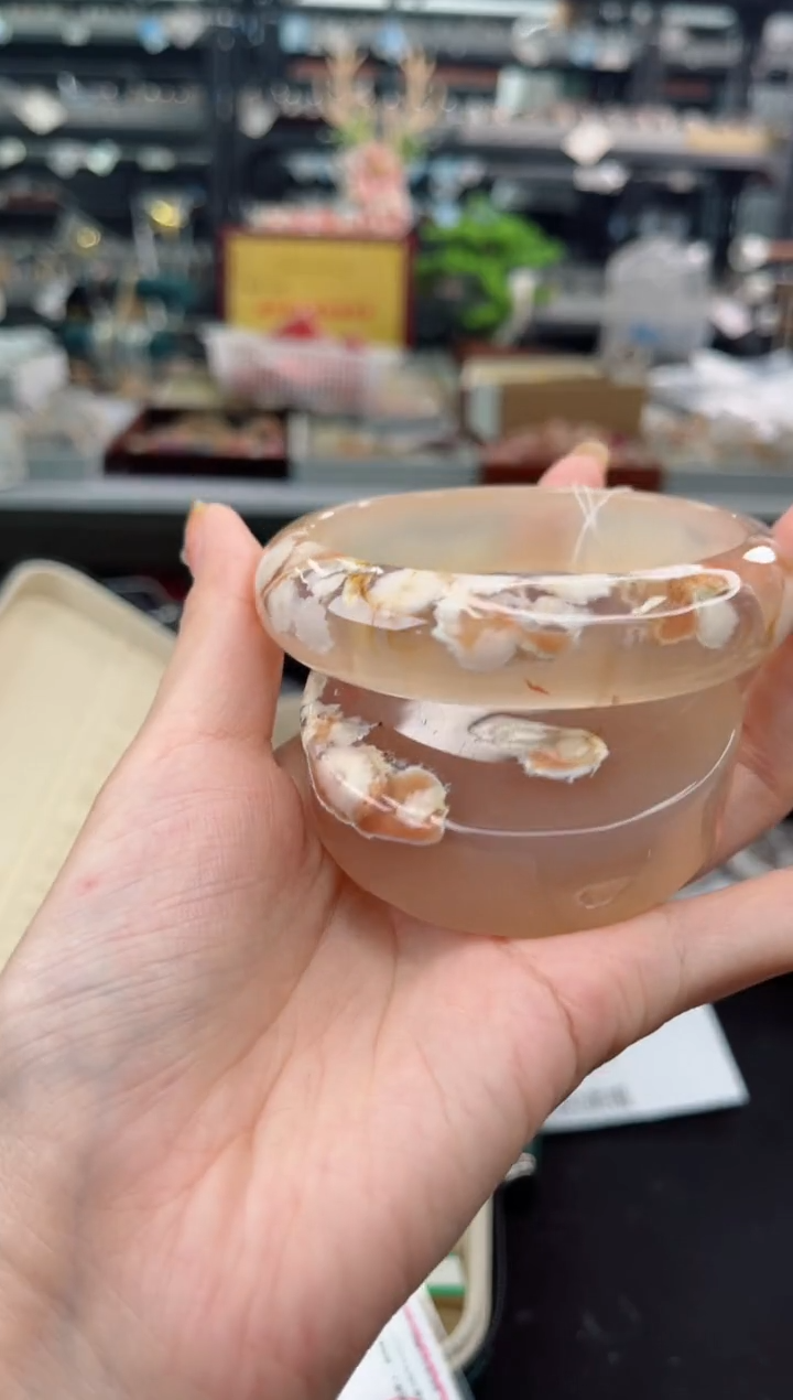 【闪购商品】石英质玉手镯未镶嵌63圈口（赠品镯心）6215815