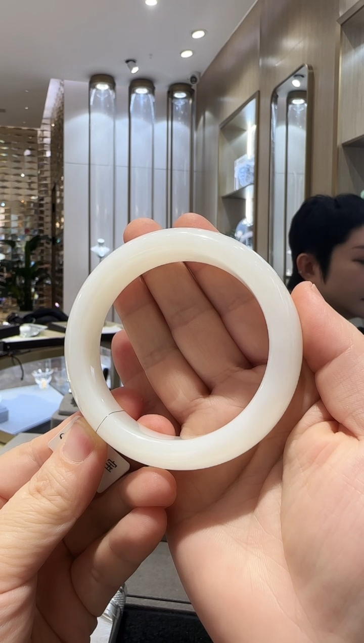 未镶嵌手镯和田玉狐***?【67】白玉手镯57