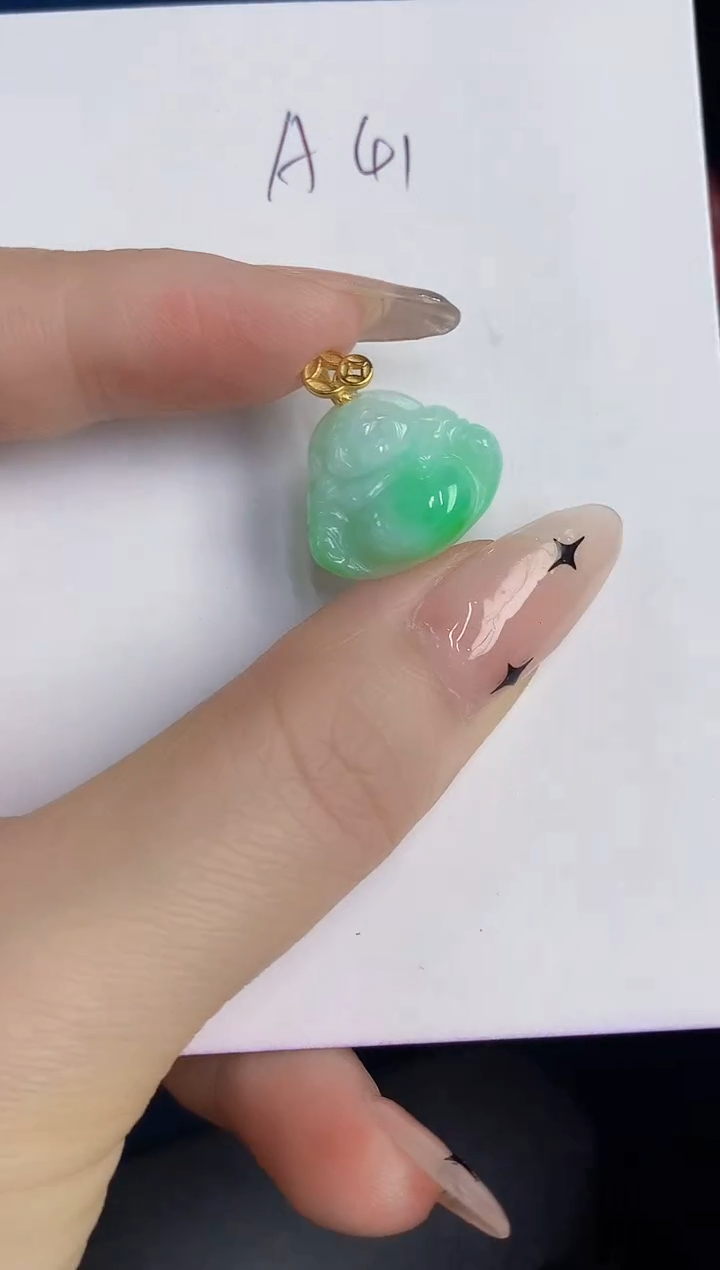 颈饰未镶嵌翡翠缅甸天然翡翠A货