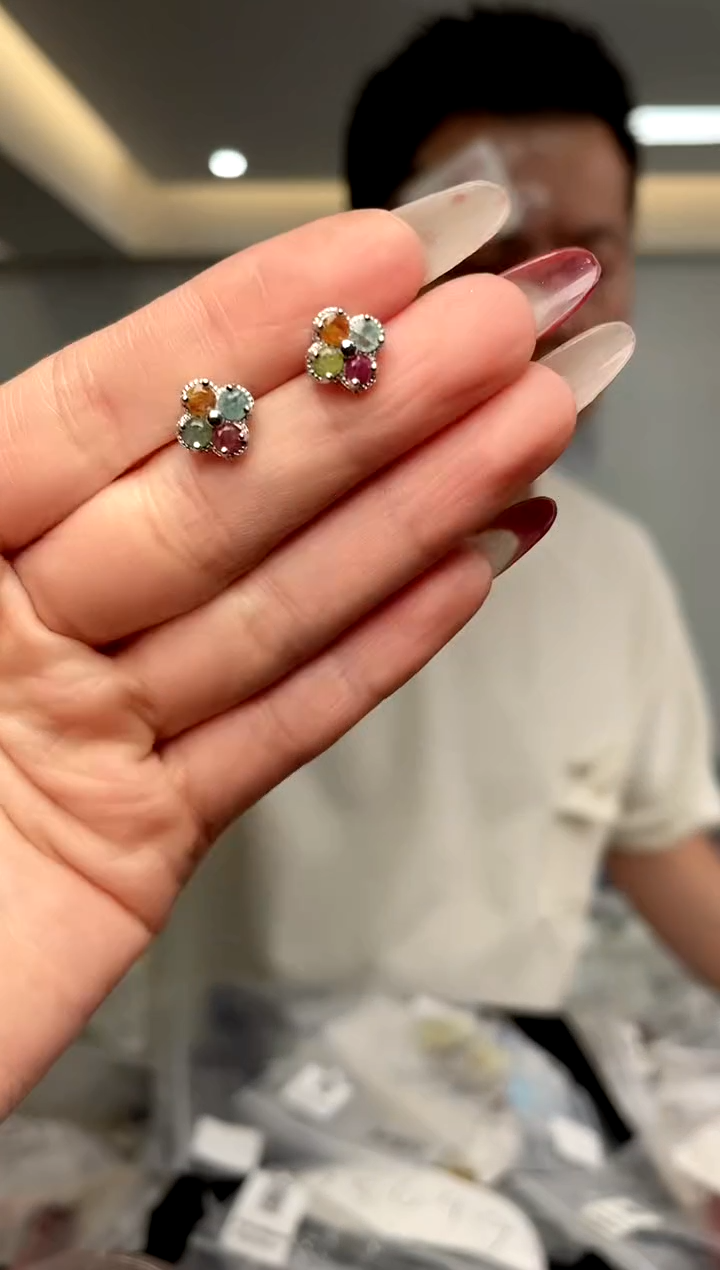 【闪购商品】碧玺·银S925镶嵌（多样性单个发货）