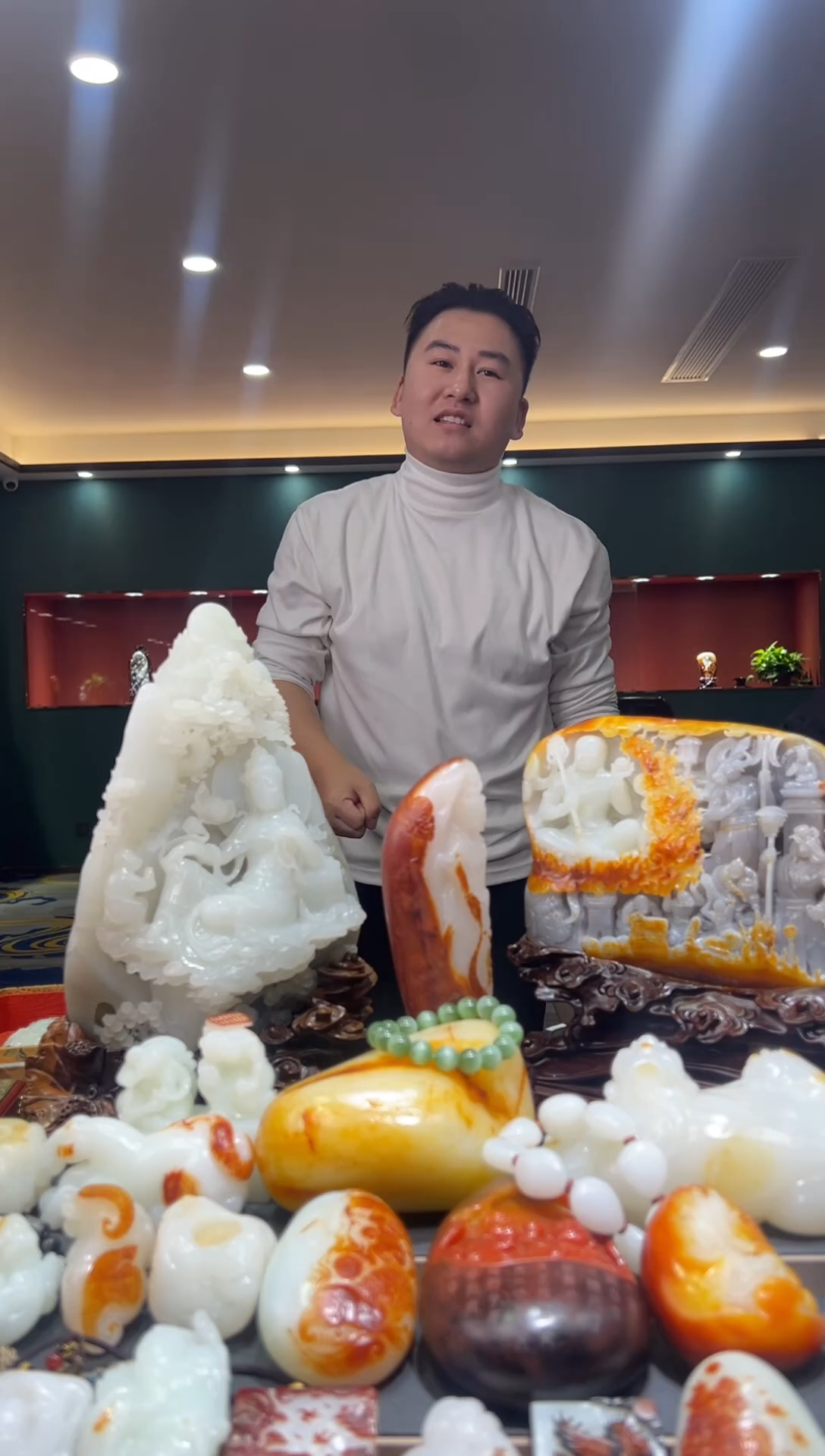 未镶嵌和田玉把件古*月和田玉