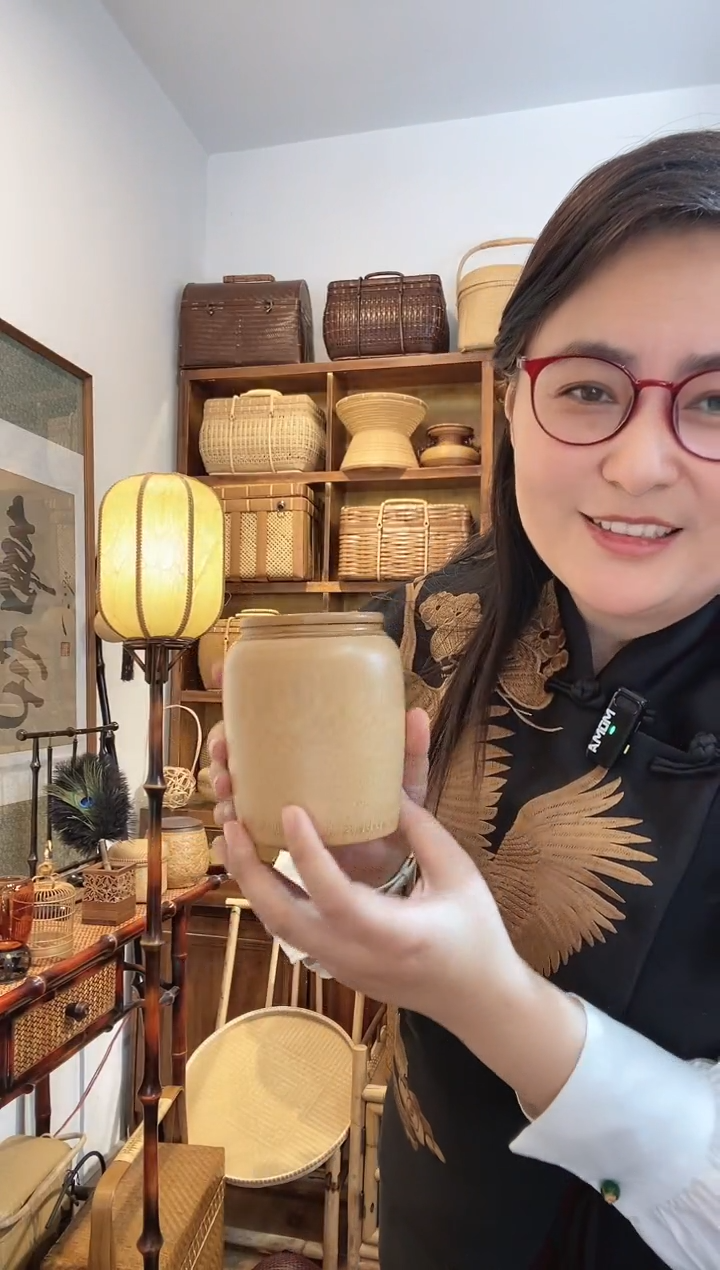 【闪购商品】手工竹雕楠竹茶叶罐大