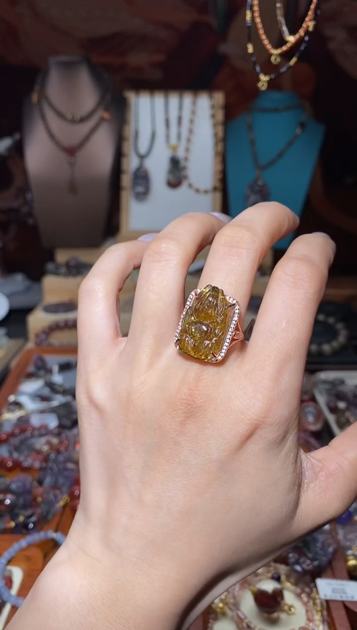 【闪购商品】碧玺戒指未镶嵌凤九