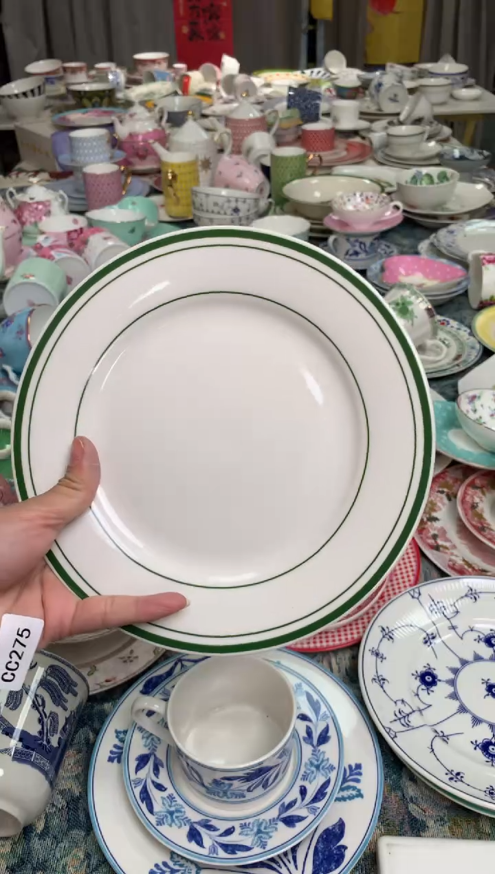 【闪购商品】瓷片陶瓷原单CC275餐具1个8寸