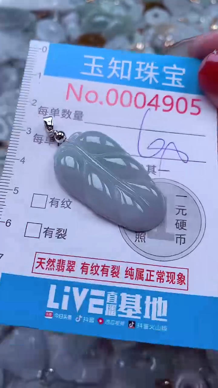 吊坠(不含链)未镶嵌翡翠4905