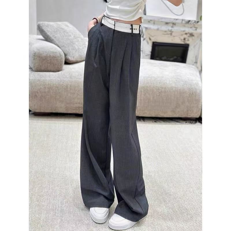 8529#时尚设计感显瘦百搭休闲西裤/A4-4