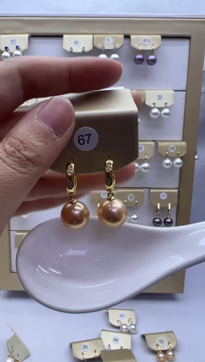未镶嵌耳饰淡水珍珠67