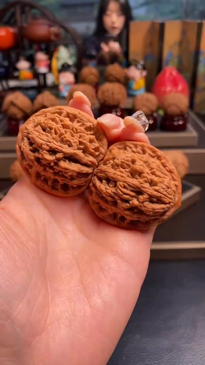 【闪购商品】文玩核桃把件H887麦穗虎头 41