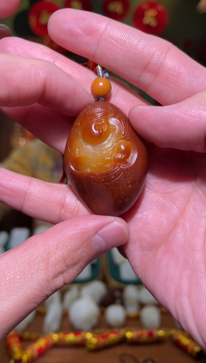 【闪购商品】和田玉吊坠(不含链)未镶嵌财神46g