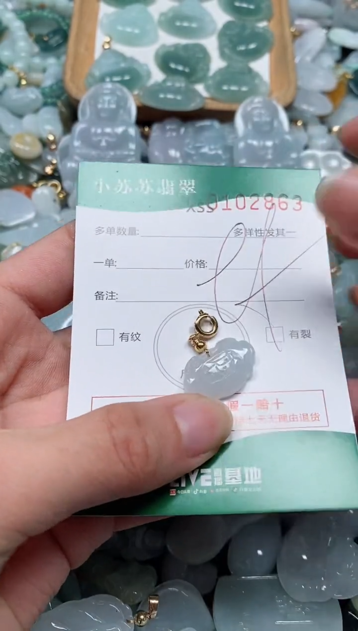 【闪购商品】翡翠颈饰未镶嵌闪购商品0102863