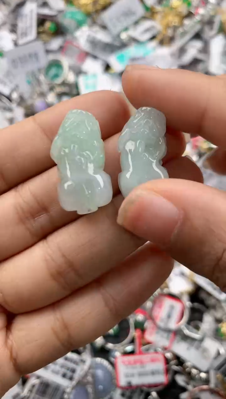 银S925镶嵌戒指翡翠111---6