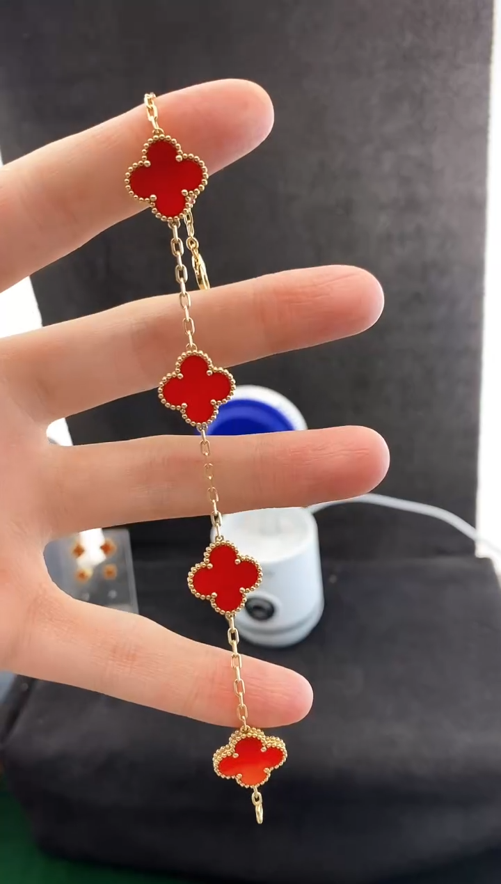 【闪购商品】玛瑙/玉髓手链18K金镶嵌.