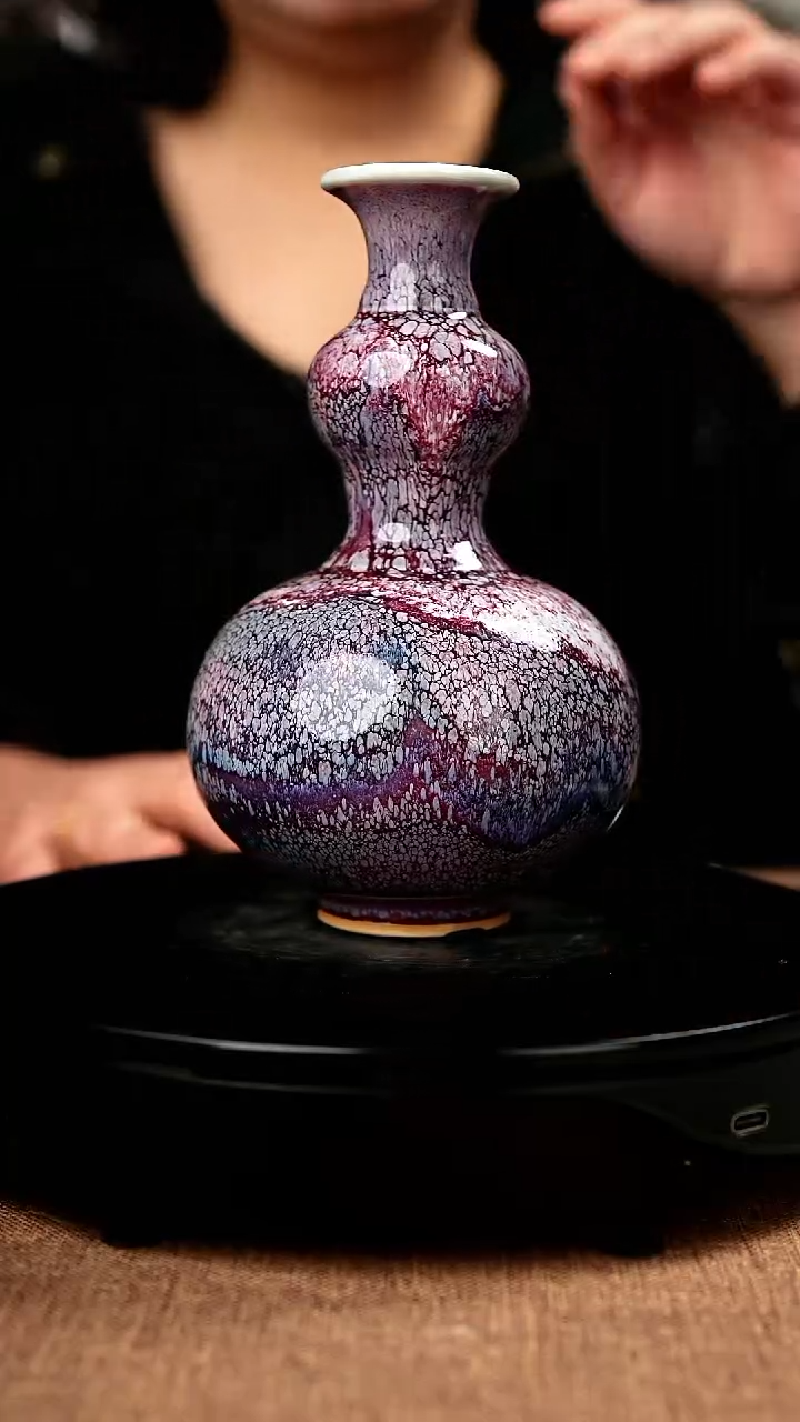 【闪购商品】619#国工一级品原矿钧瓷炉钧釉福禄瓶