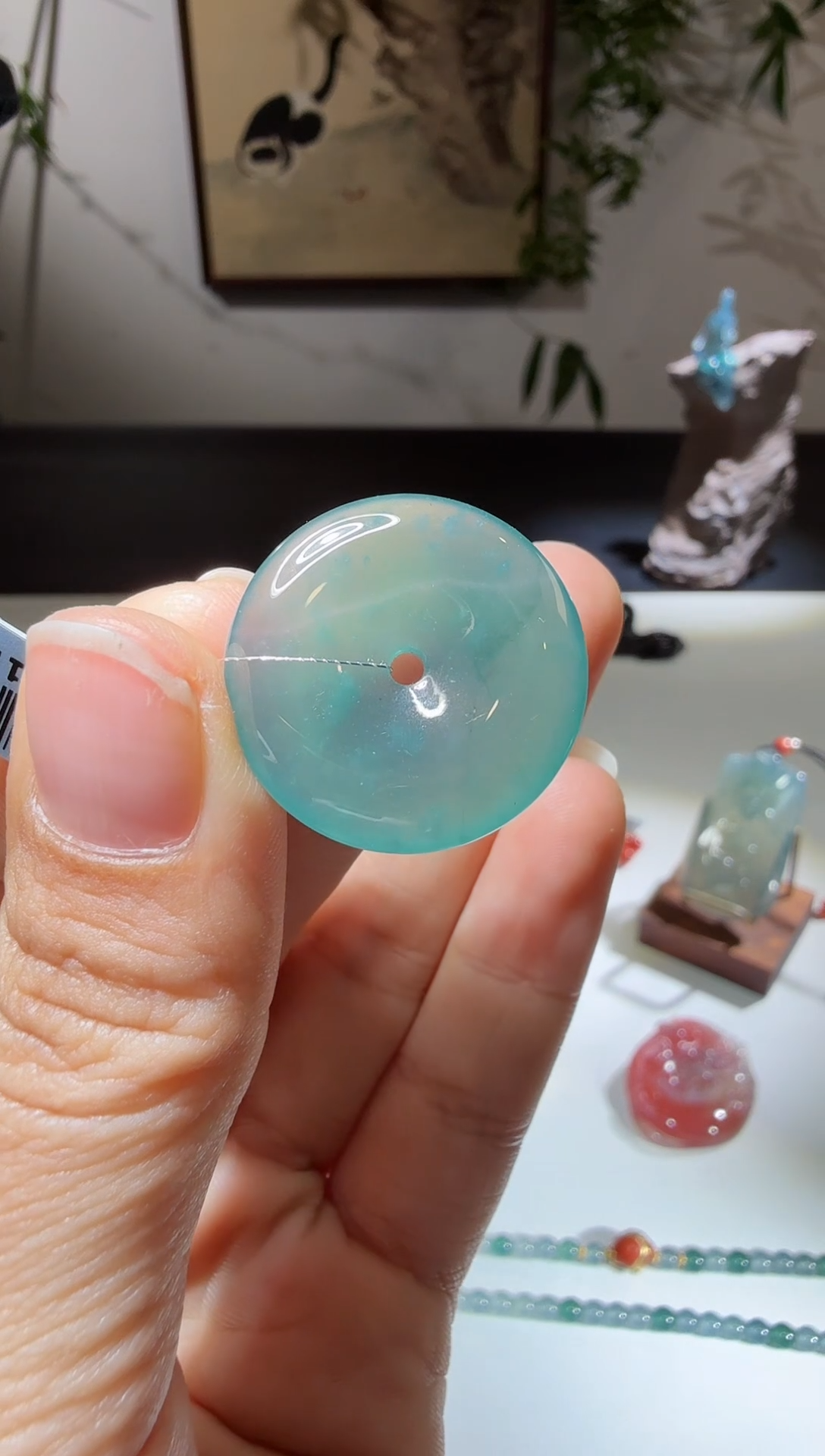 吊坠(不含链)未镶嵌翡翠前**锦平安扣