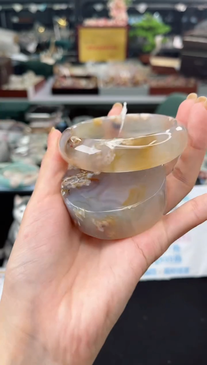 【闪购商品】石英质玉手镯未镶嵌60圈口（赠品镯心）3681215