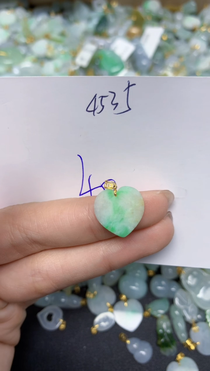 【闪购商品】翡翠颈饰18K金镶嵌 天然翡翠A货