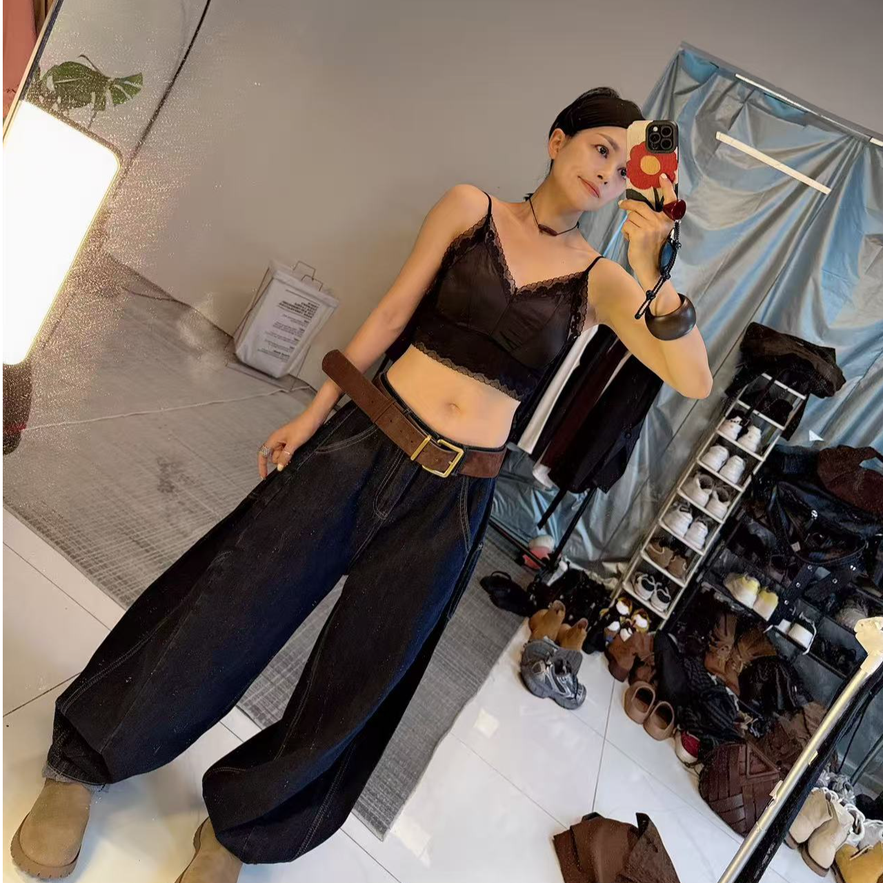 沐爷家——7135休闲百搭时尚显瘦潮流牛仔裤子