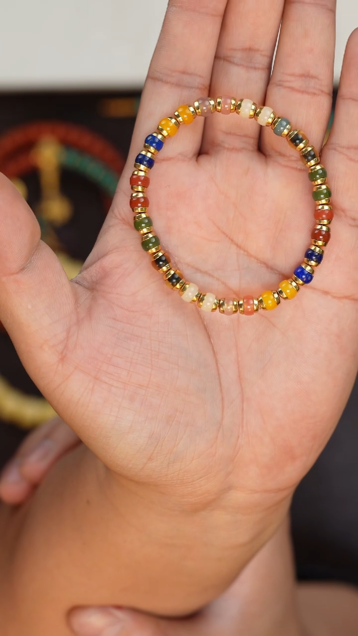 【闪购商品】青金石手串未镶嵌青金石多宝手串