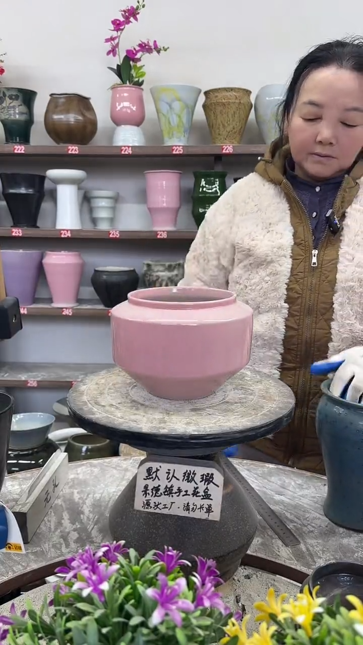 12-25-高14口13瑕-花盆