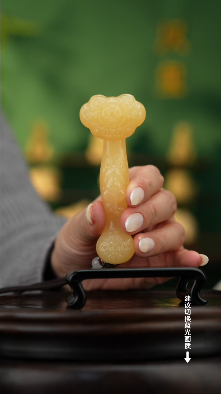 玉【吉祥如意】玉石摆件手把件 