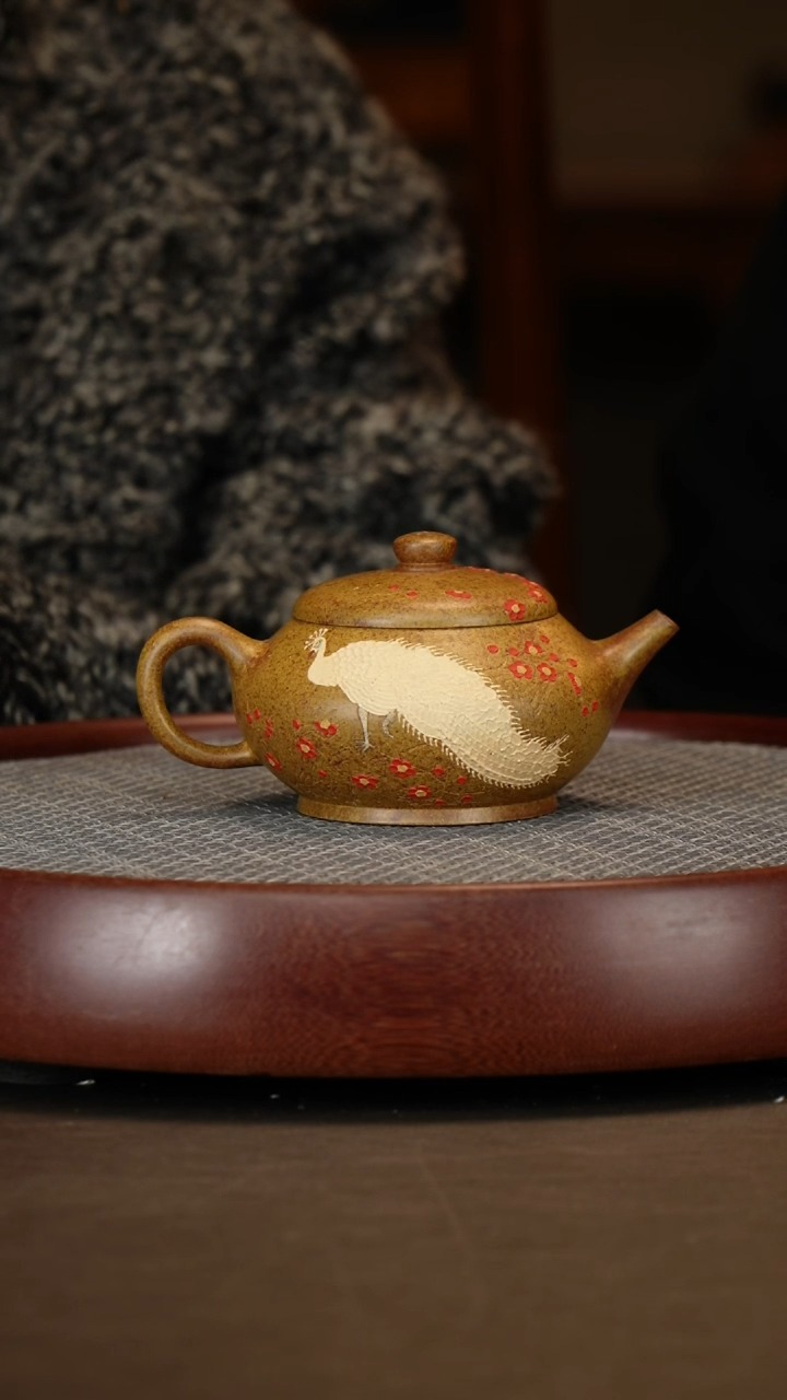 【闪购商品】紫砂茶壶火云烧荷韵+山水画