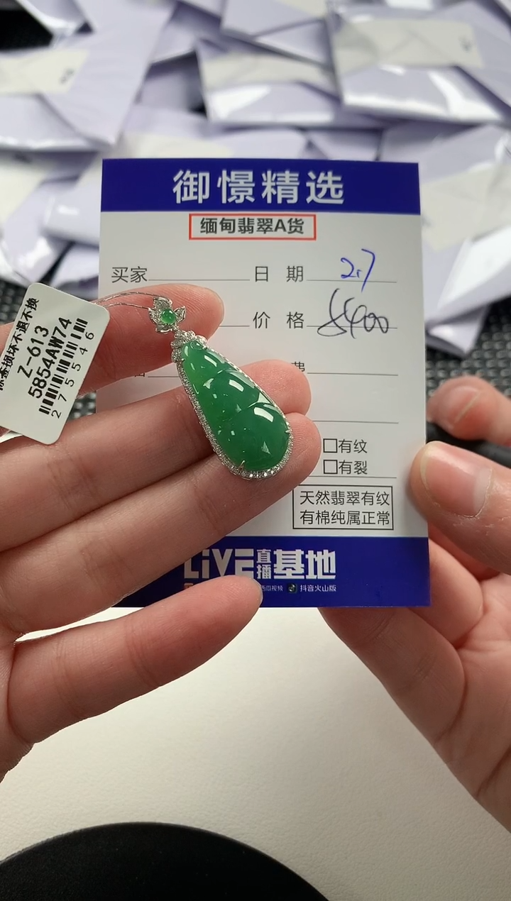 【闪购商品】翡翠颈饰18K金镶嵌82          