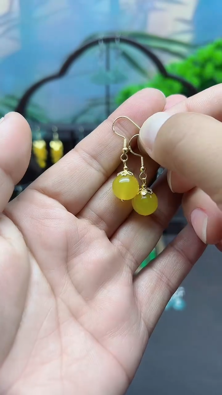 未镶嵌耳饰玛瑙/玉髓031