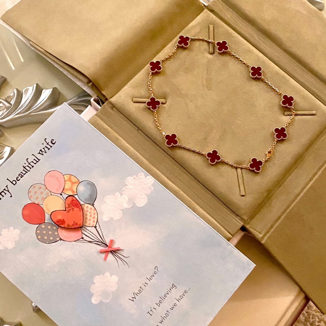 未使用 梵克雅宝 【念念】十花项链 18K黄金