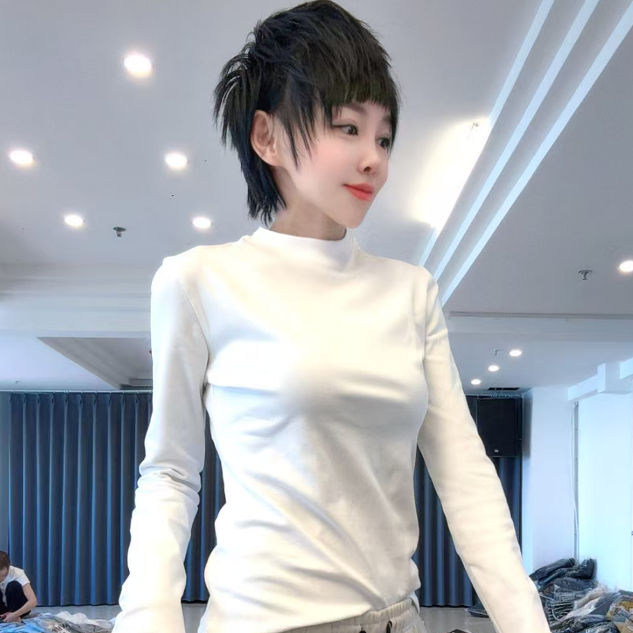 时尚款欧姐家1528款白色净版打底衫