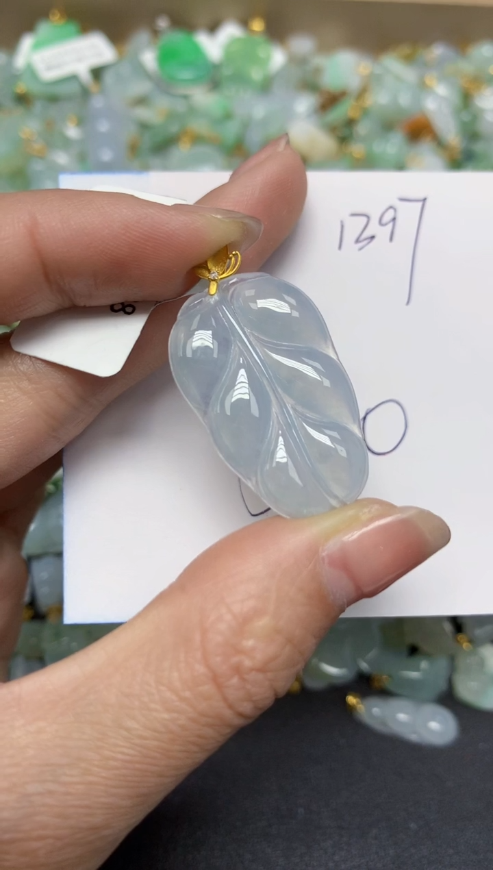 【闪购商品】翡翠颈饰18K金镶嵌 天然翡翠A货