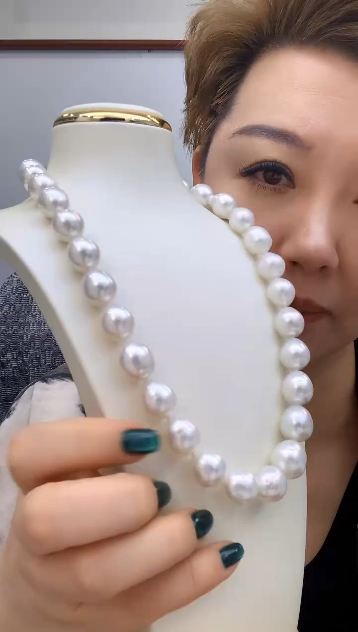 【闪购商品】海水珍珠项链未镶嵌262 12-15mm