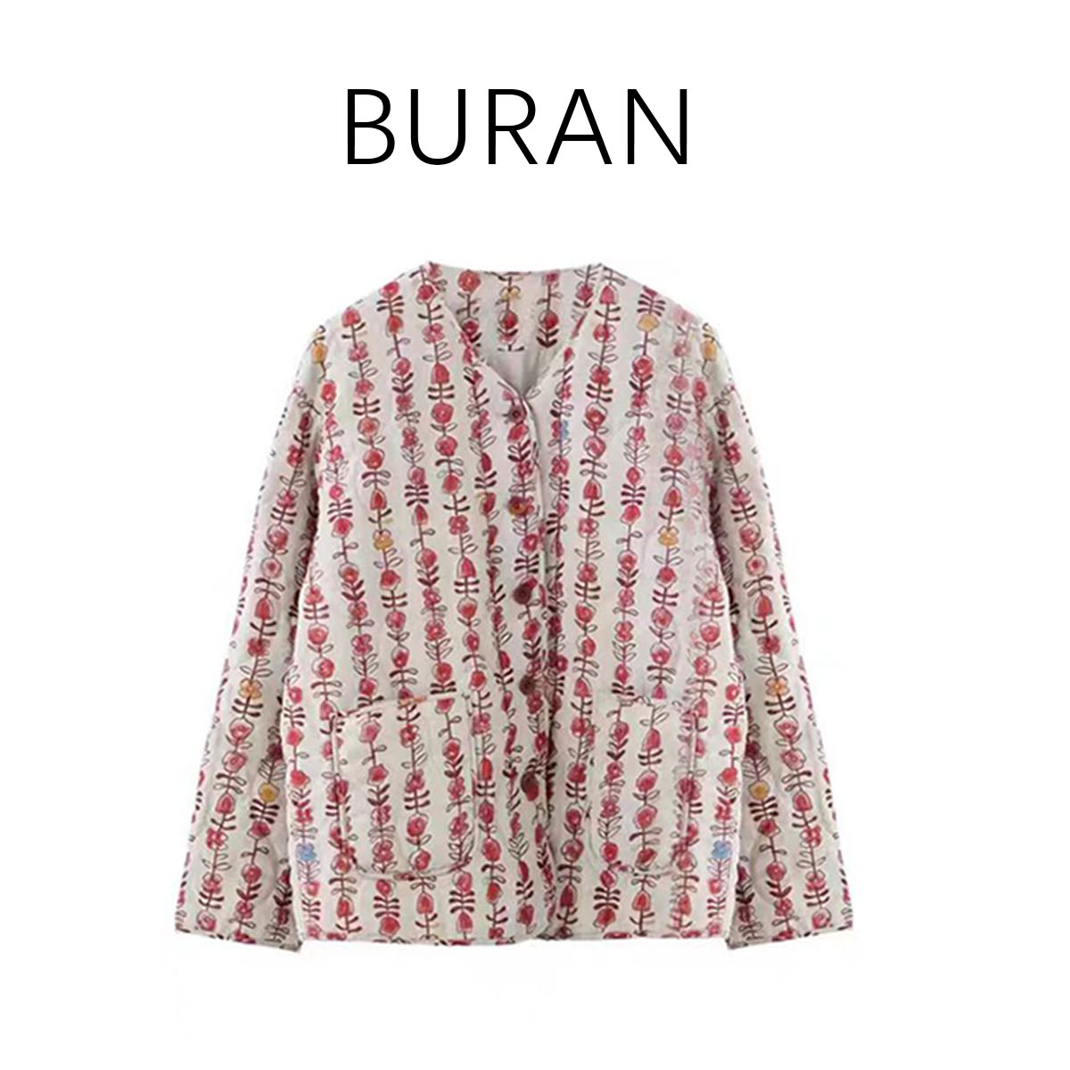 冬季新款花棉袄碎花气质短款休闲百搭保暖宽松3179