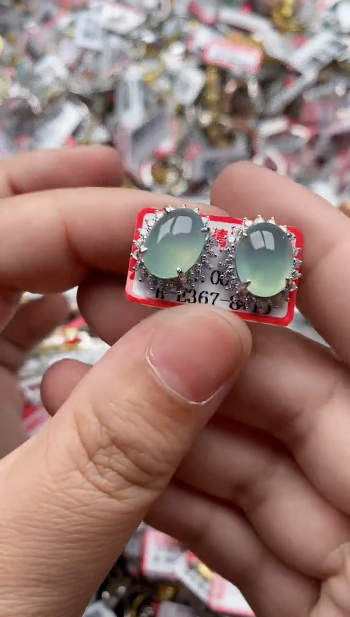 【闪购商品】翡翠戒指银S925镶嵌77777---1