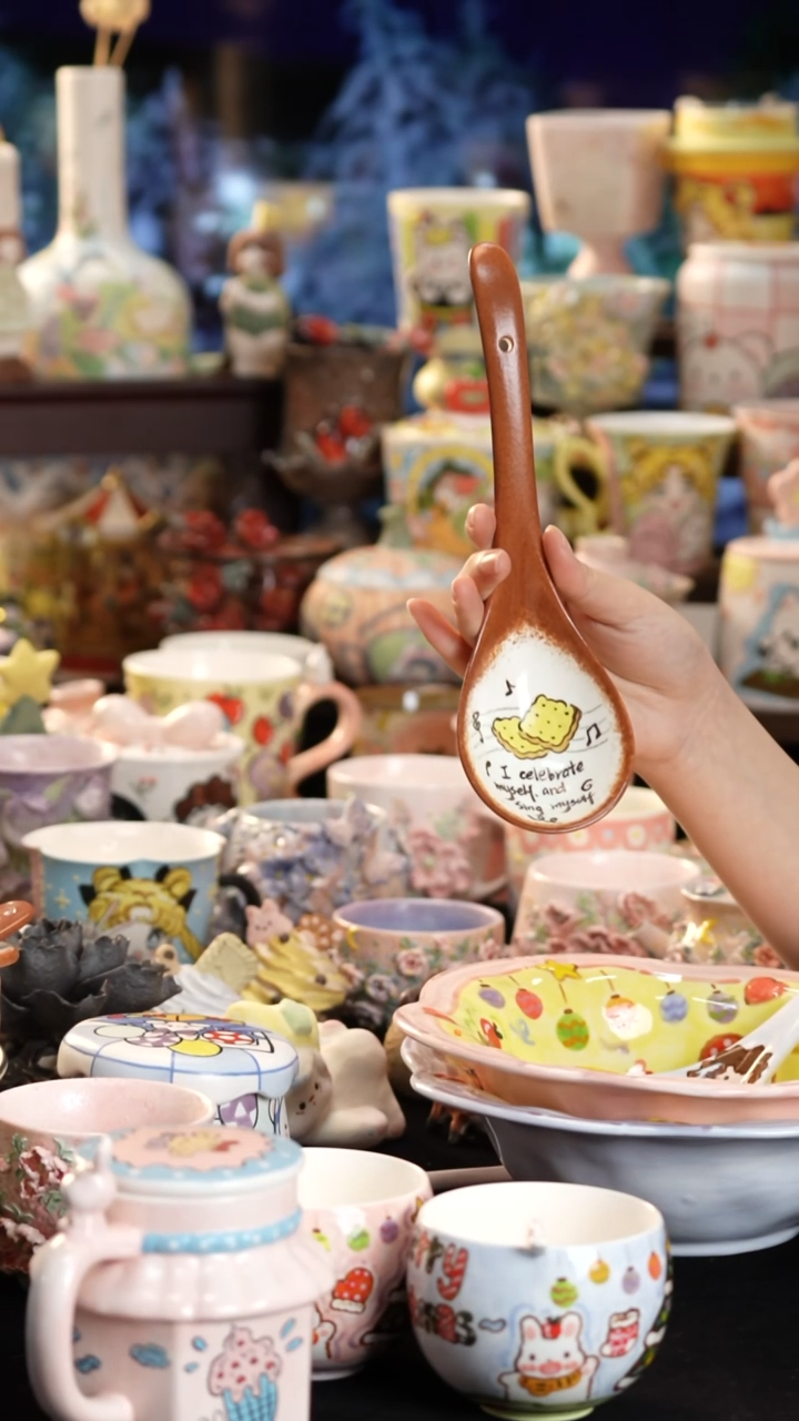 其他陶景德镇釉下彩手绘设计师款陶瓷