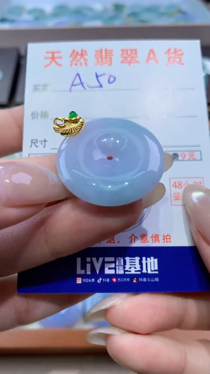 颈饰未镶嵌翡翠天然翡翠A货挂件