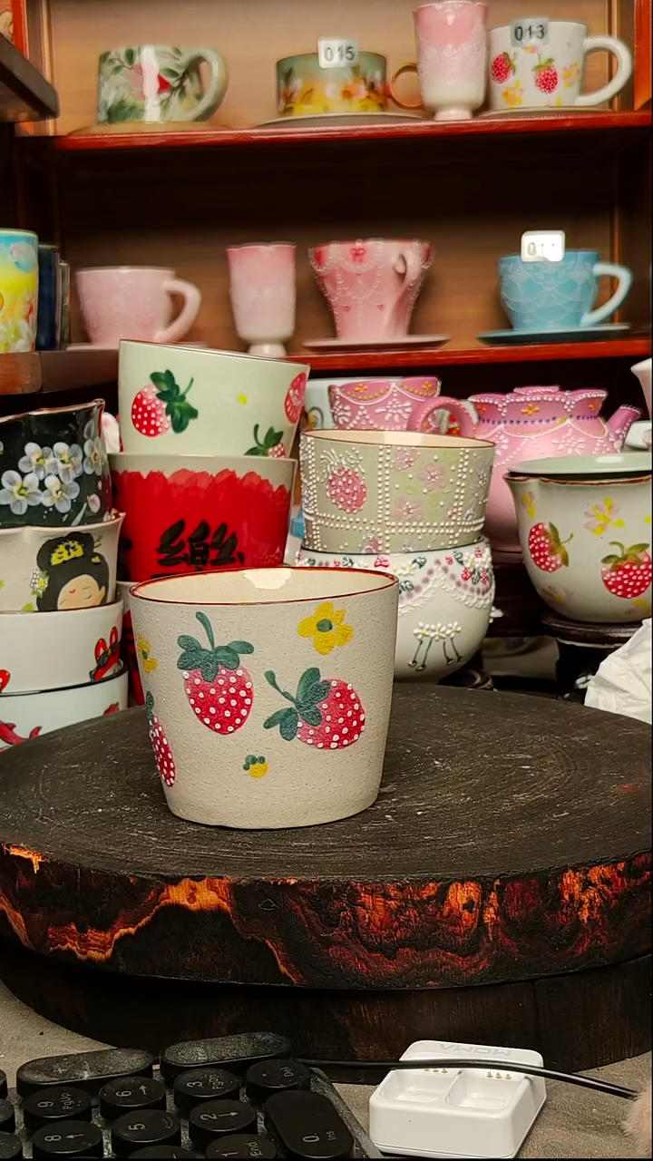 摆件陶景德镇手绘创意陶瓷有瑕