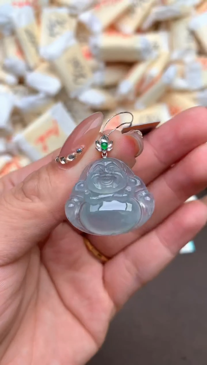 【闪购商品】翡翠挂件18K金镶嵌 —