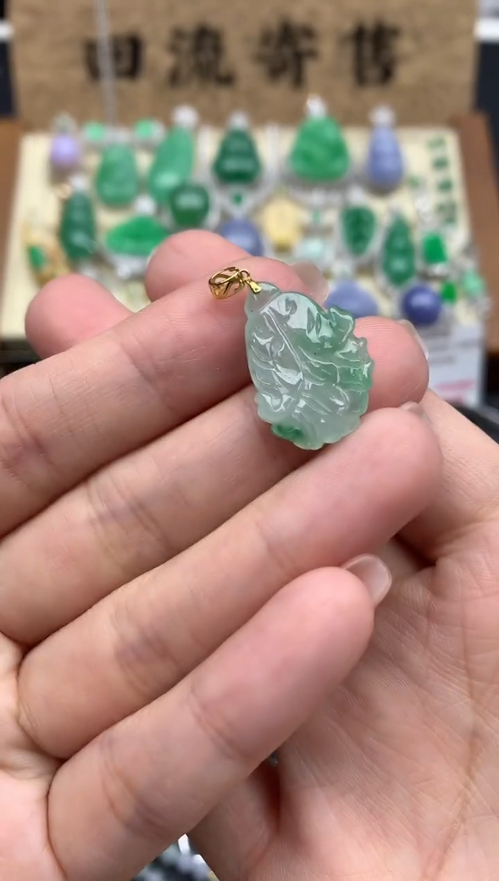 【闪购商品】翡翠颈饰18K金镶嵌157-中国好珍宝