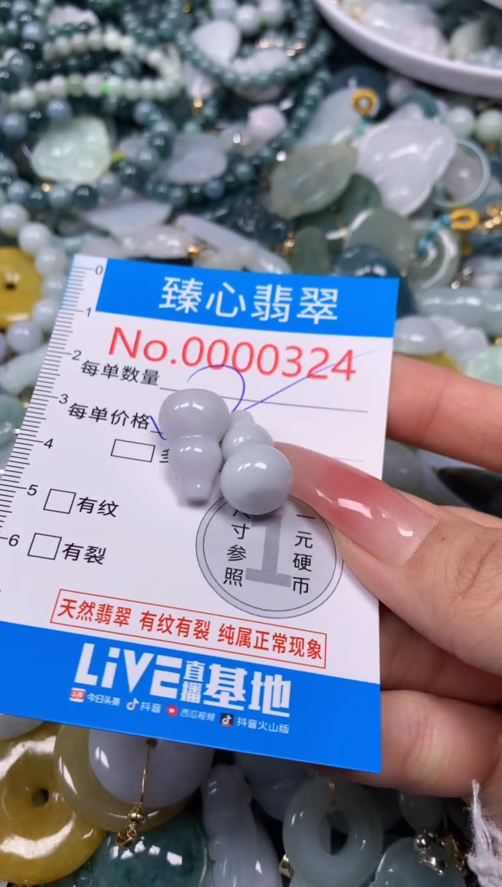 【闪购商品】翡翠颈饰未镶嵌含绳000324