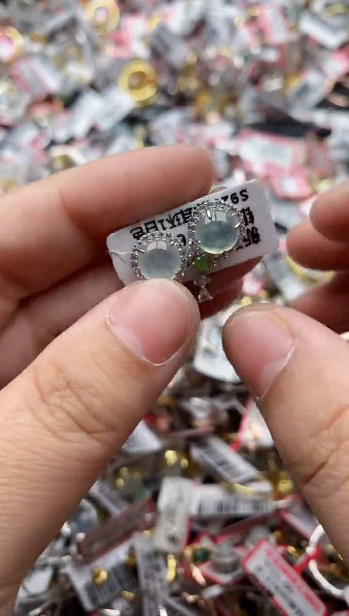 【闪购商品】翡翠戒指银S925镶嵌77777---7