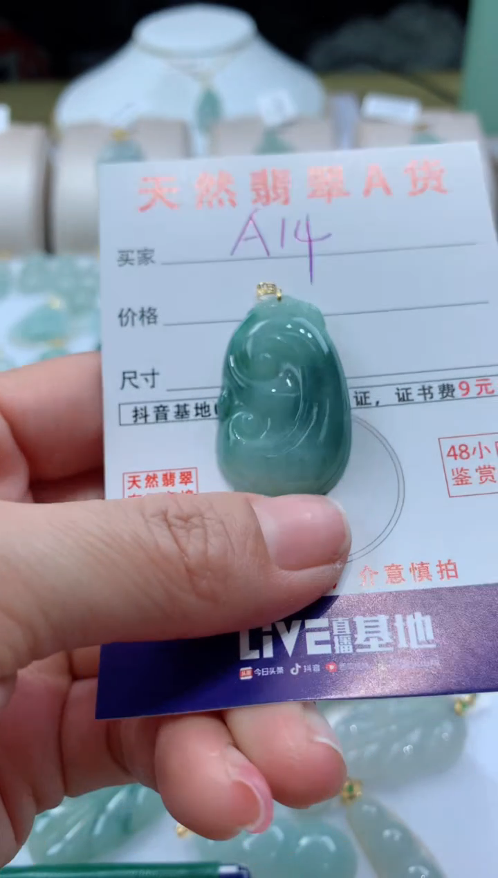 【闪购商品】翡翠颈饰未镶嵌天然A货翡翠挂件