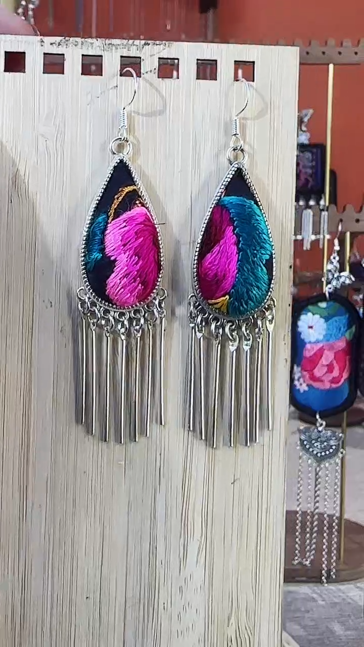 【闪购商品】织绣非遗手工耳环