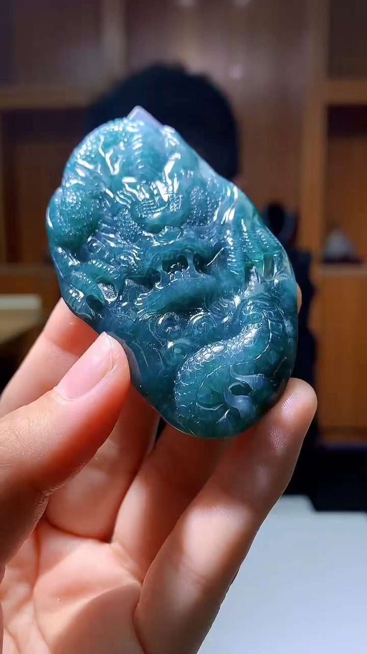 定制翡翠未镶嵌1022hm-毛货挂件15