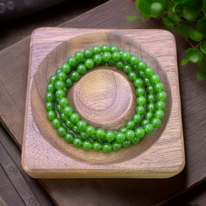 佳玺甄选 109DIY 菠菜绿三圈 6mm