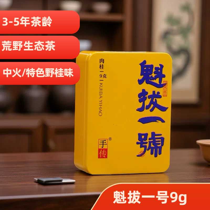 荒野·魁拔一号9g肉桂 乌龙茶武夷岩茶大红袍手传阿胜