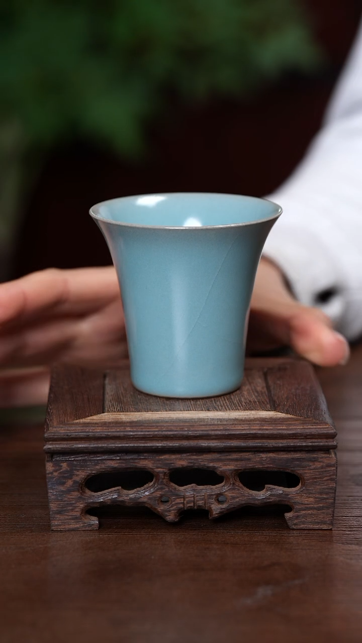 【闪购商品】宝丰清凉寺原产地汝瓷撇口闻香杯