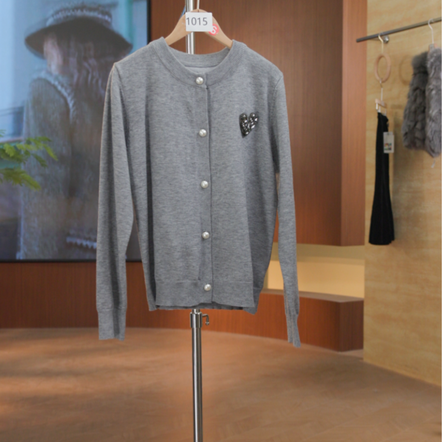 1015灰 秋冬常规款百搭气质毛针织女装