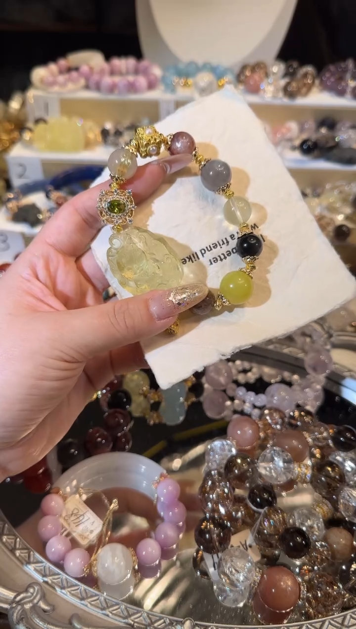 未镶嵌手串水晶多样性发一