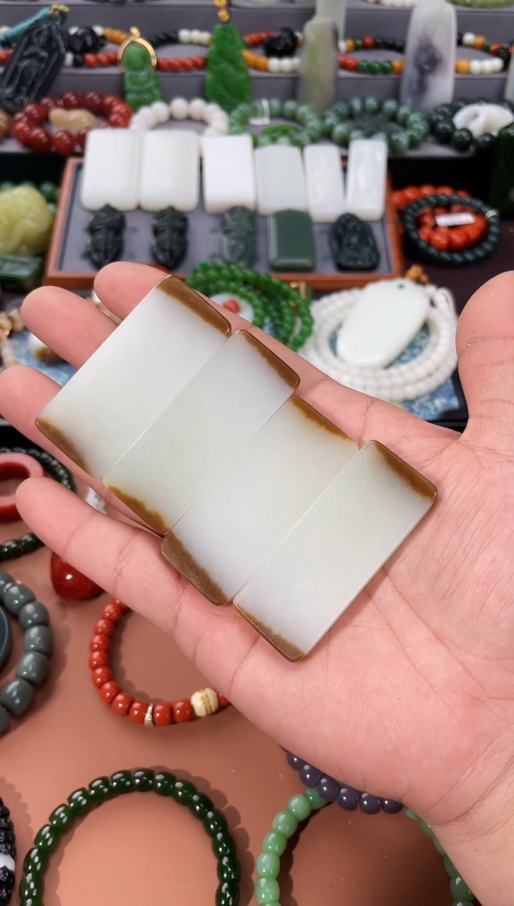 【闪购商品】和田玉配饰未镶嵌发一套87